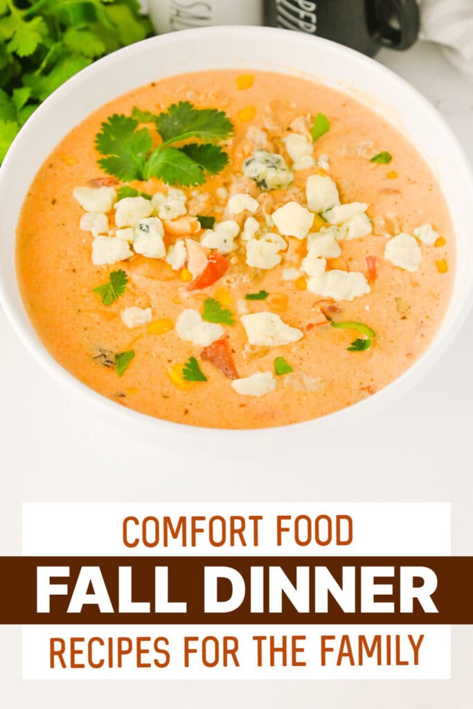 fall dinners - Crockpot Buffalo Chicken Chili copy