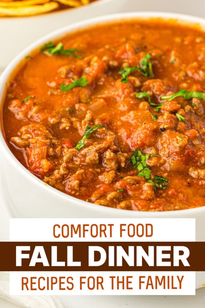 fall dinners - Ground Beef Pumpkin Chili copy