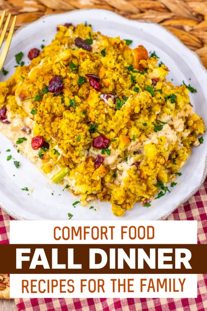 fall dinners - Harvest Chicken And Stuffing Bake copy
