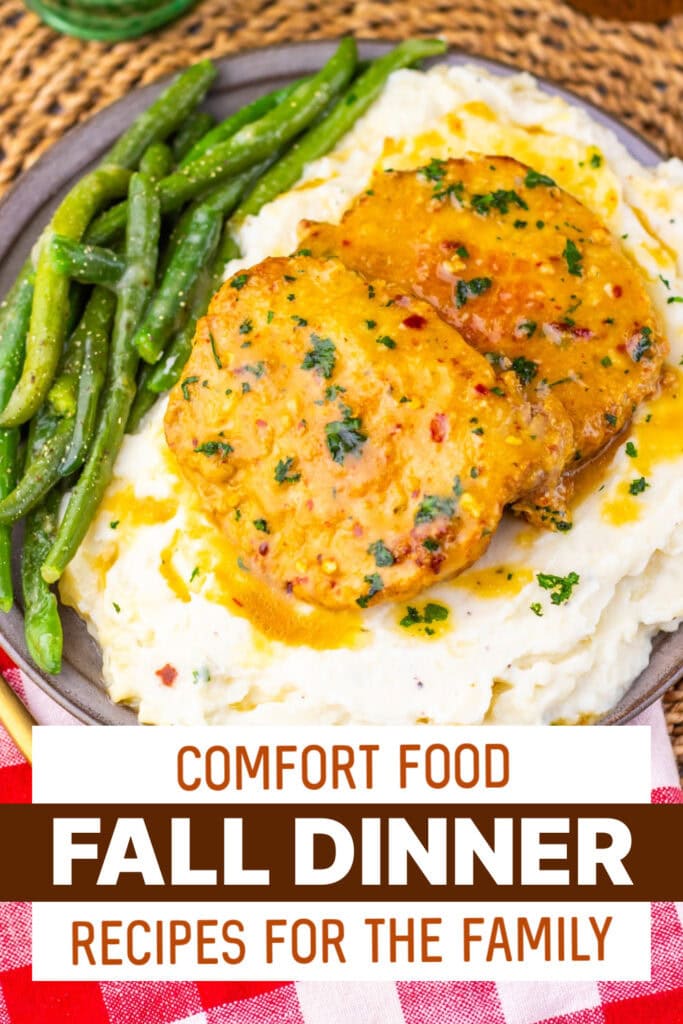 fall dinners - Maple Dijon Pork Chops copy