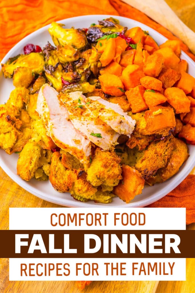 fall dinners - Sheet Pan Turkey and Stuffing Dinner copy