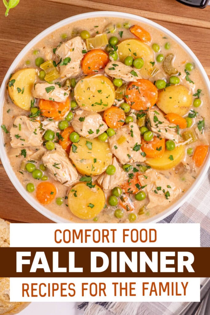 fall dinners - Slow Cooker Creamy Chicken Stew copy