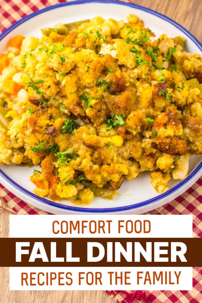 fall dinners - Slow Cooker Turkey Pot Pie with Stuffing Topping copy