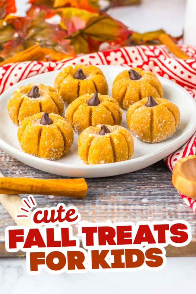fall treats for kids - Mini Pumpkin Fudge Truffles copy