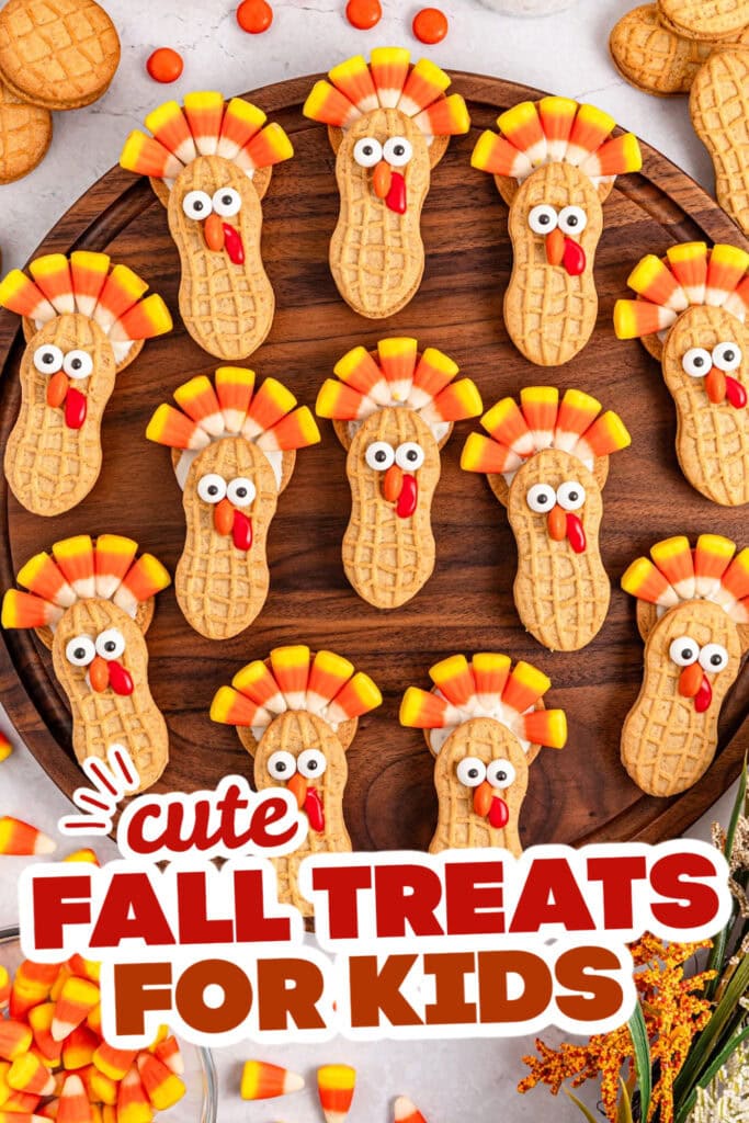 fall treats for kids - Nutter Butter Turkey Cookies copy
