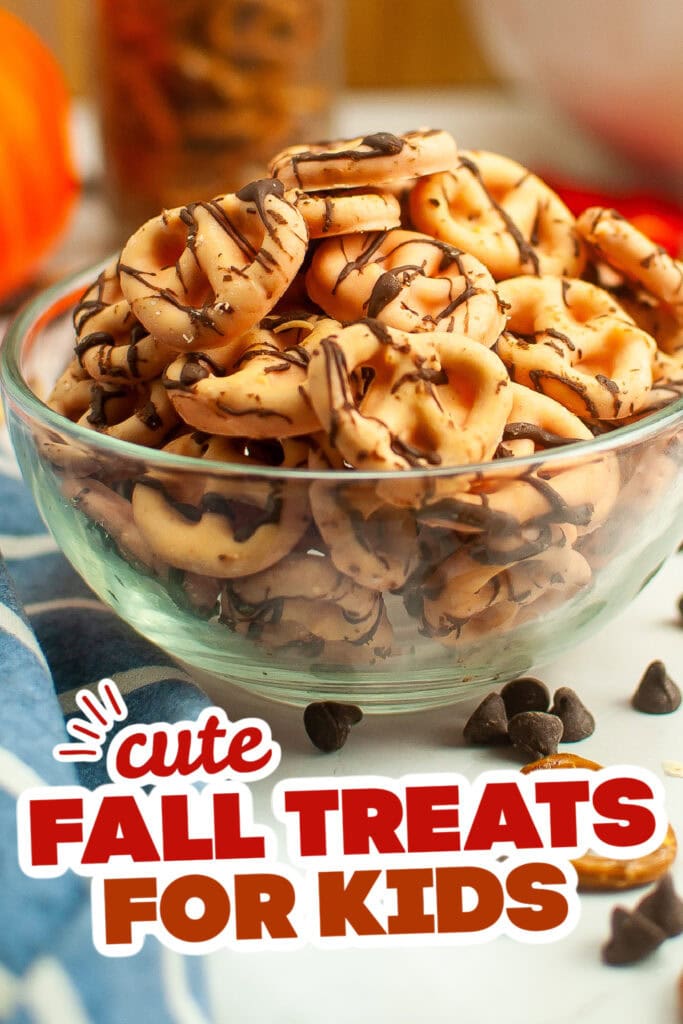 fall treats for kids - Pumpkin Spice Chocolate Dipped Pretzels copy
