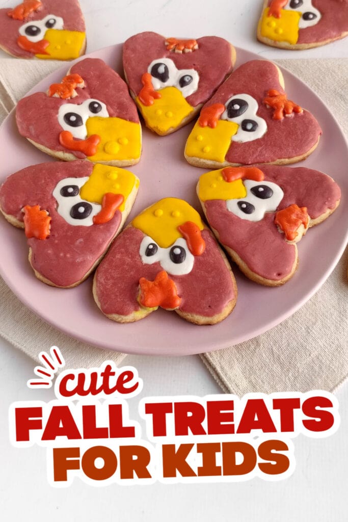 fall treats for kids -Turkey Sugar Cookies copy