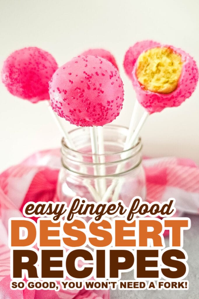 finger food desserts - DIY Pink Cake Pops