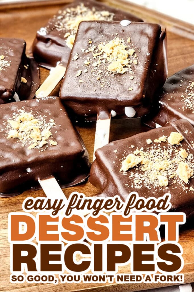 finger food desserts - Grab-and-Go S’mores Dessert Pops__