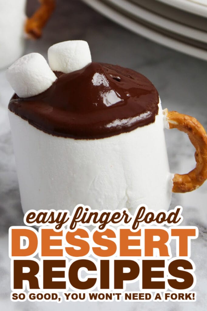 finger food desserts - Hot Cocoa Marshmallow Mugs