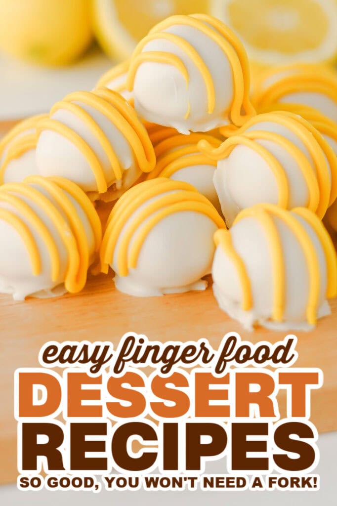 finger food desserts - No Bake Lemon Oreo Balls