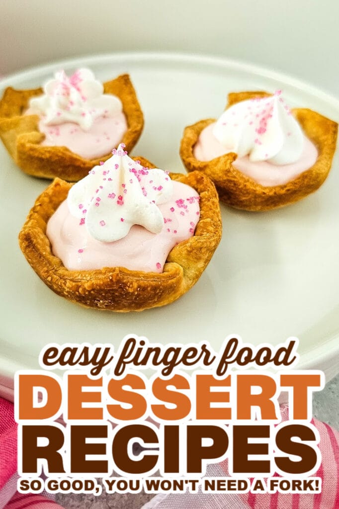 finger food desserts - Pink Lemonade Pie Bites