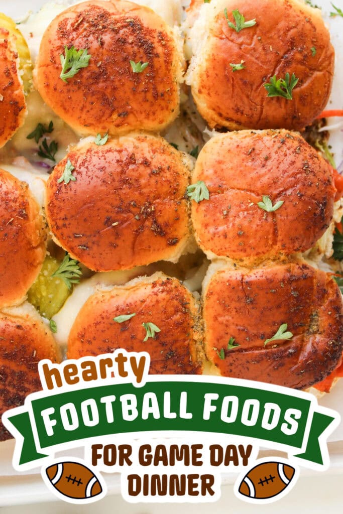football food ideas -Buffalo Chicken Sliders copy