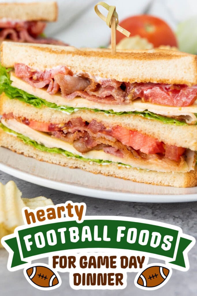 football food ideas -Homestyle Chicken & Bacon Club Sandwich copy