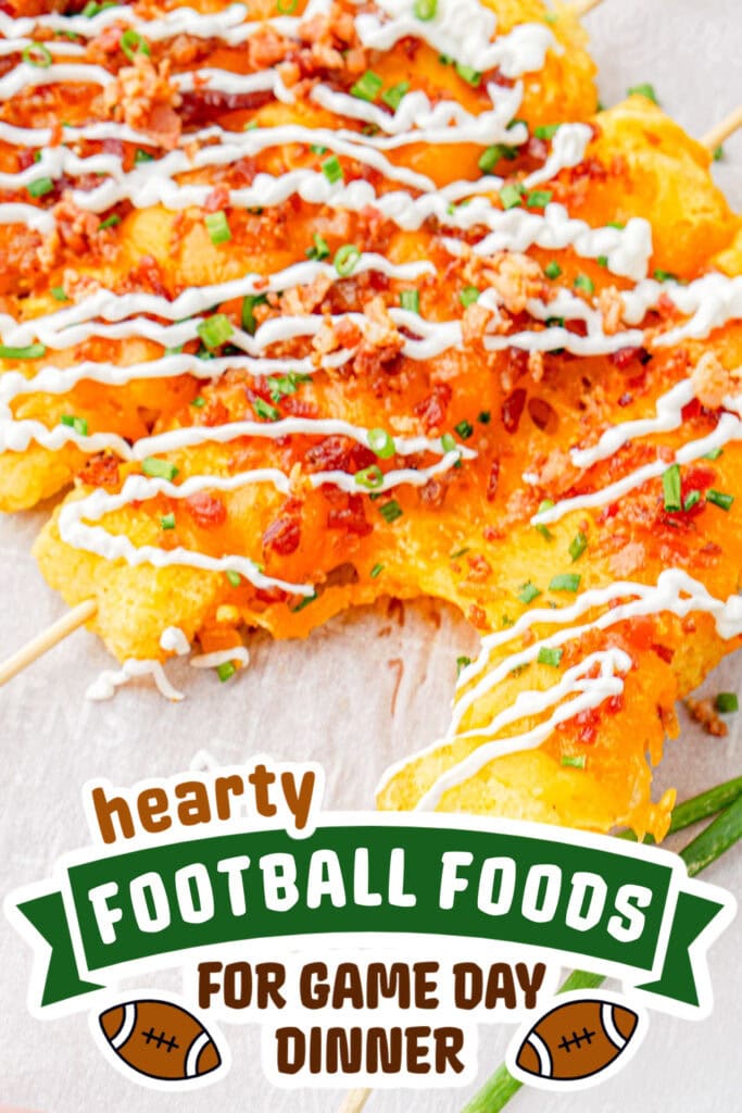 football food ideas - Loaded Tater Tot Skewers copy