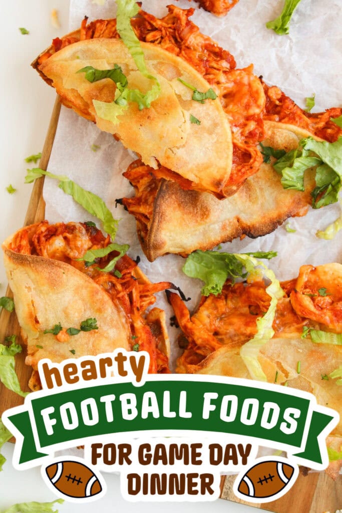 football food ideas - No-Fry Crispy Baked Chicken Tacos copy