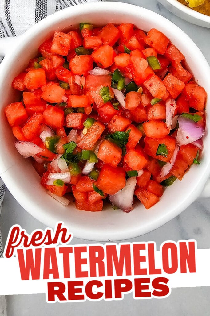fresh watermelon recipes - Fresh Watermelon Salsa copy