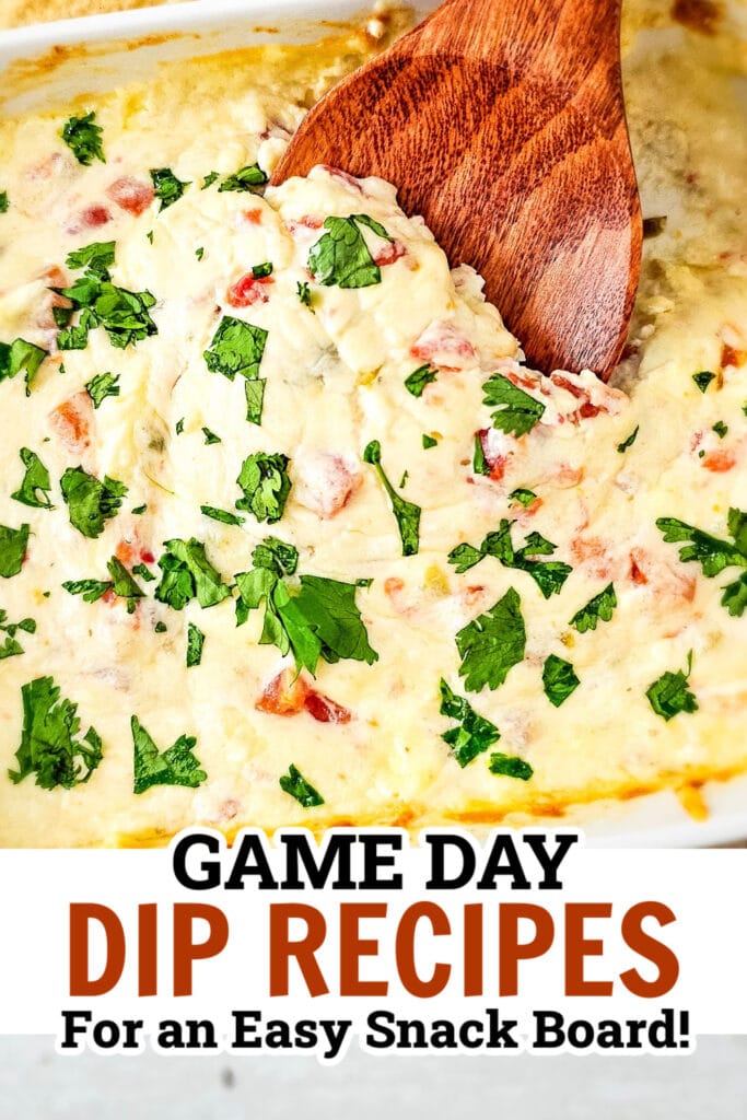 game day dips - 4-Ingredient Oven-Baked Queso Dip copy