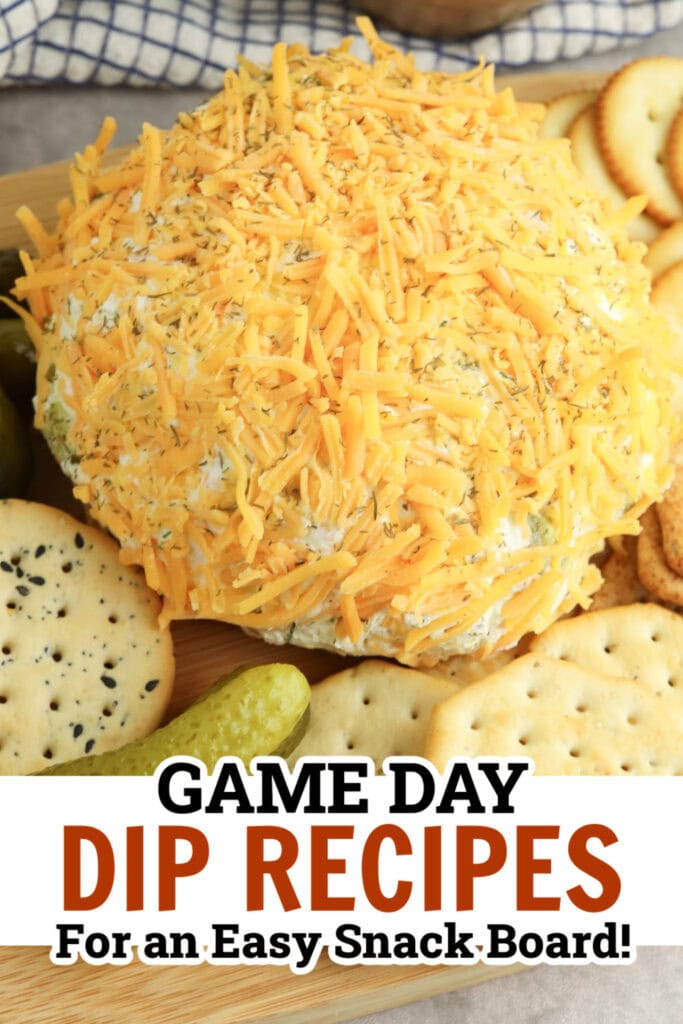 game day dips - Cheddar Pickle Cheese Ball copy