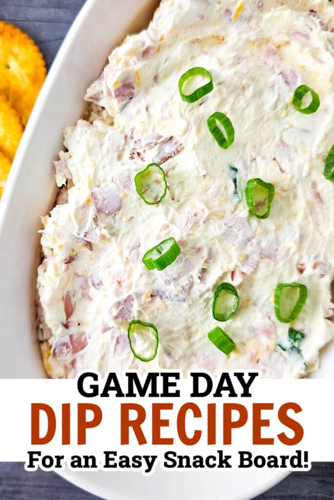 game day dips - Cold Cheesy Ham Dip copy