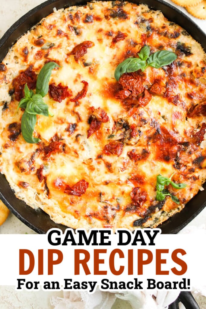 game day dips - Creamy Baked Marry Me Chicken Dip copy