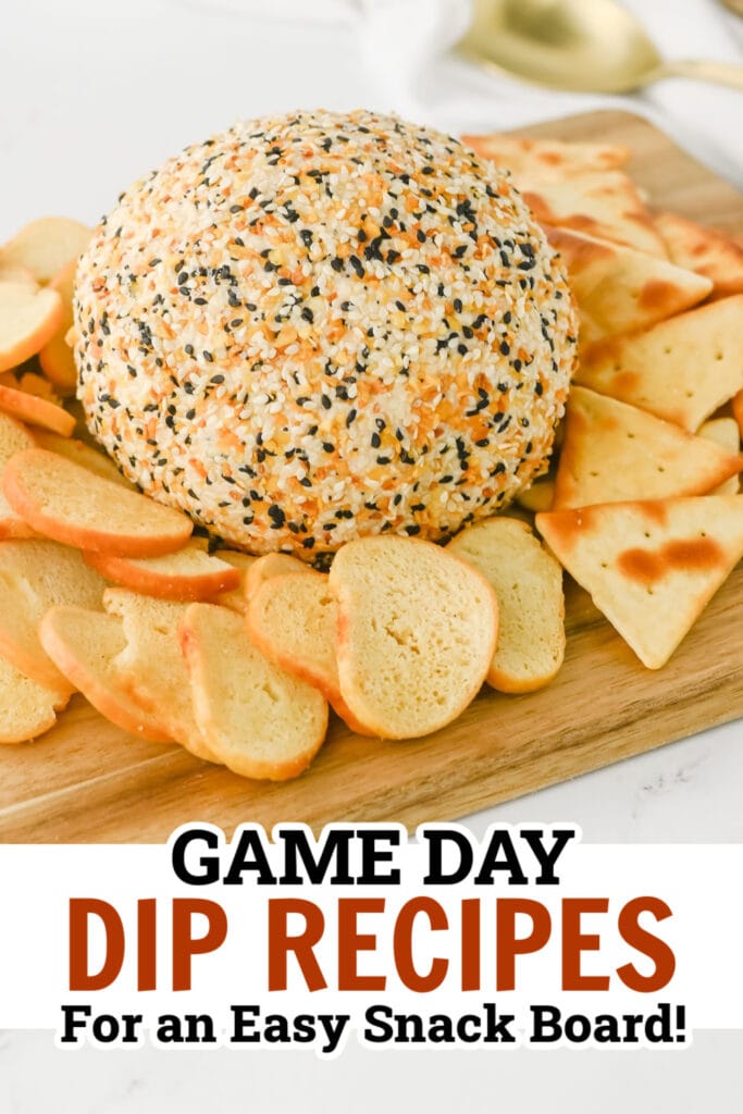 game day dips - Everything Bagel Cheeseball copy
