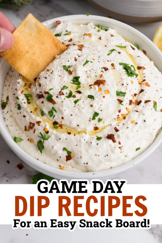 game day dips - Lemony Whipped Feta Dip copy