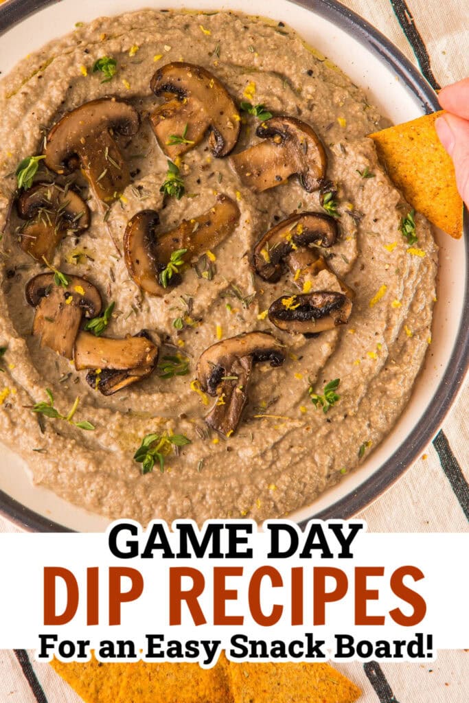 game day dips - Mushroom Hummus copy