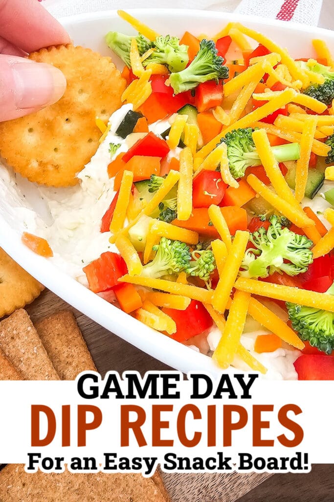 game day dips - Veggie Pizza Dip copy