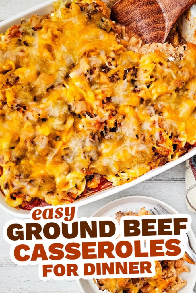 ground beef casseroles - Creamy Poor Man’s Casserole copy
