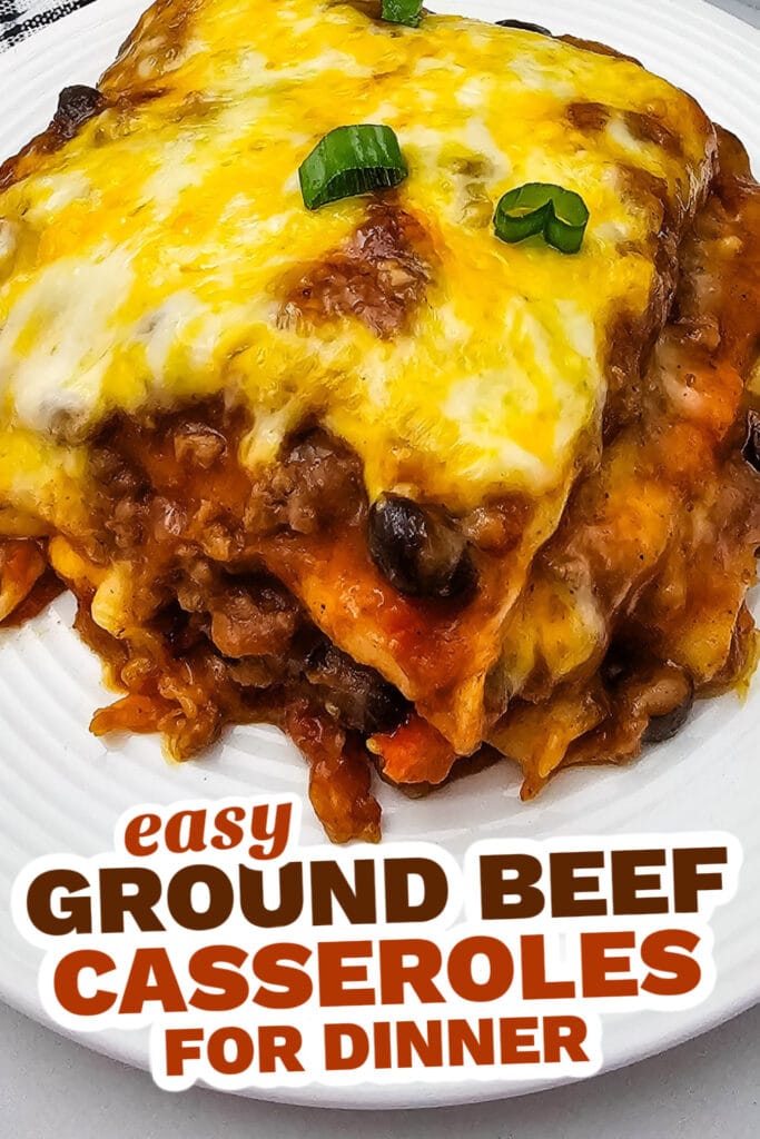 ground beef casseroles - Mexican Lasagna Tortilla Casserole