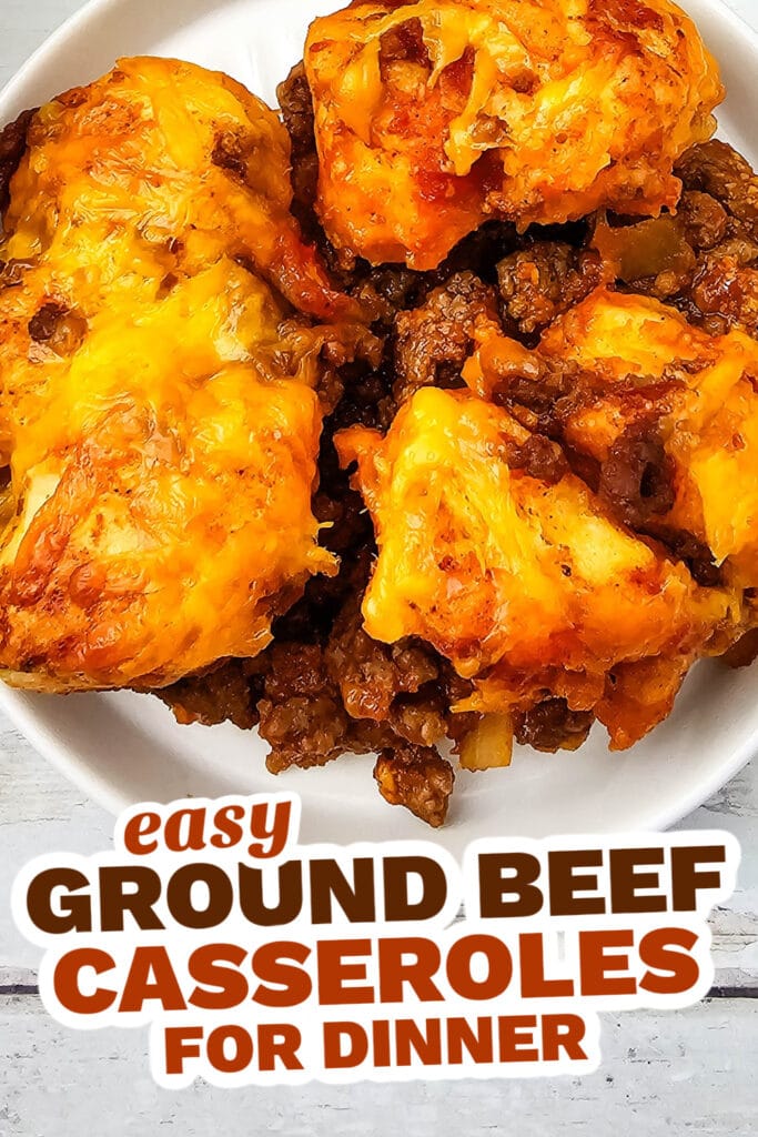 ground beef casseroles - Sloppy Joe Biscuit Casserole