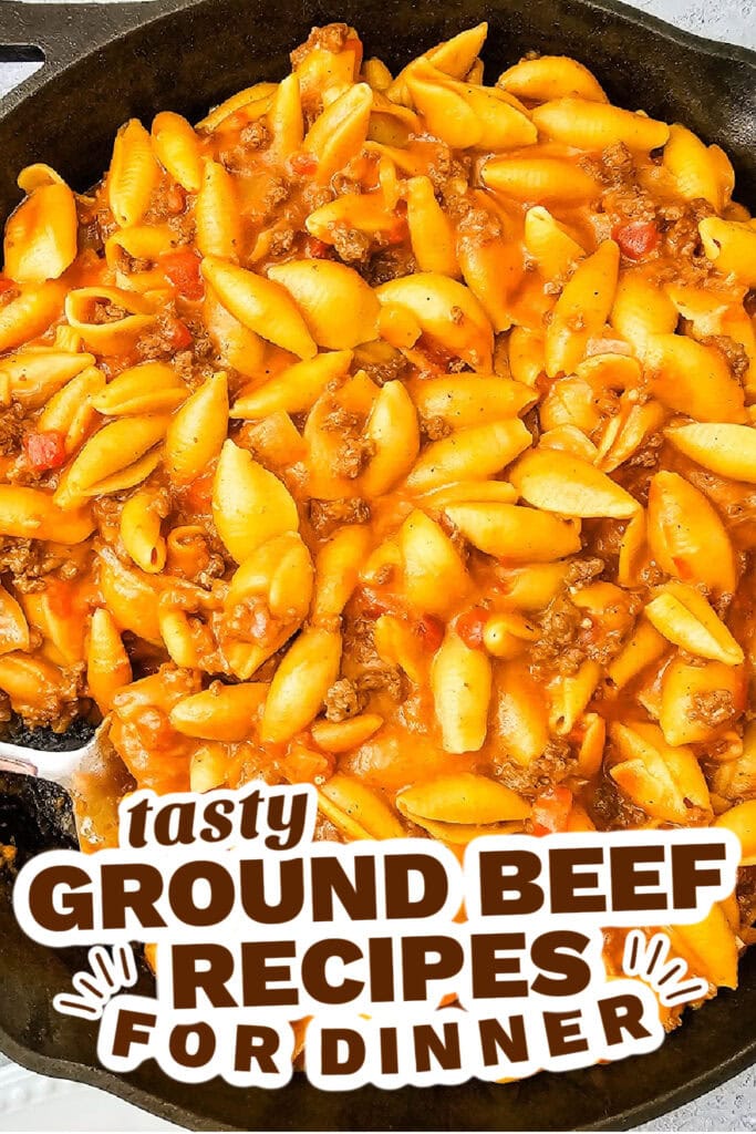 ground beef recipes - One Pan Cheeseburger Pasta