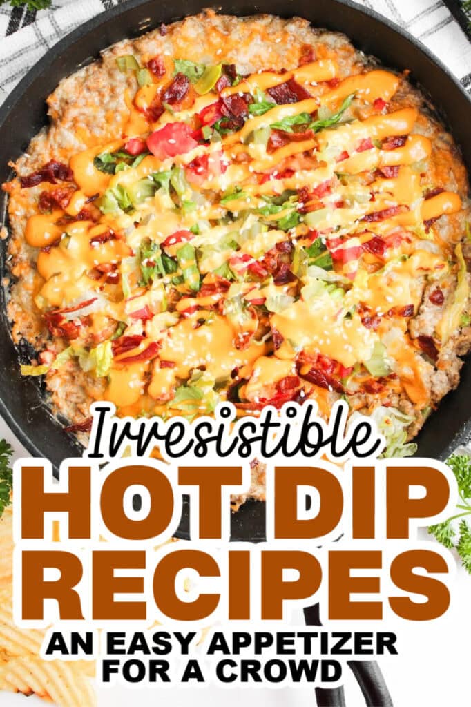hot dip recipes - Cheeseburger Skillet Dip