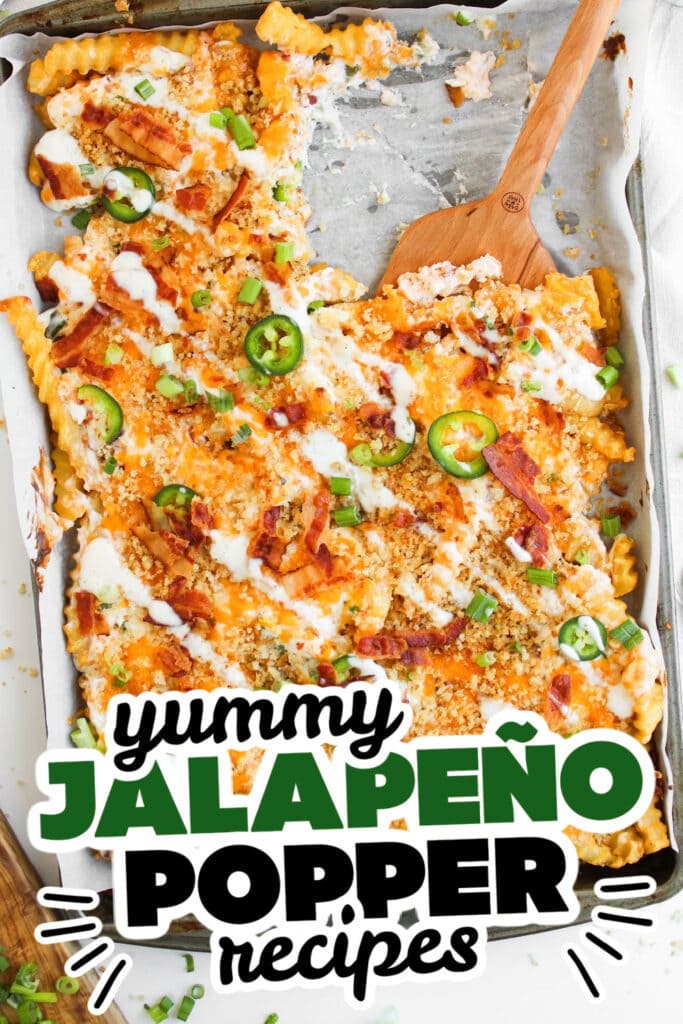 jalapeno popper inspired recipes - Jalapeño Popper Loaded Cheese Fries