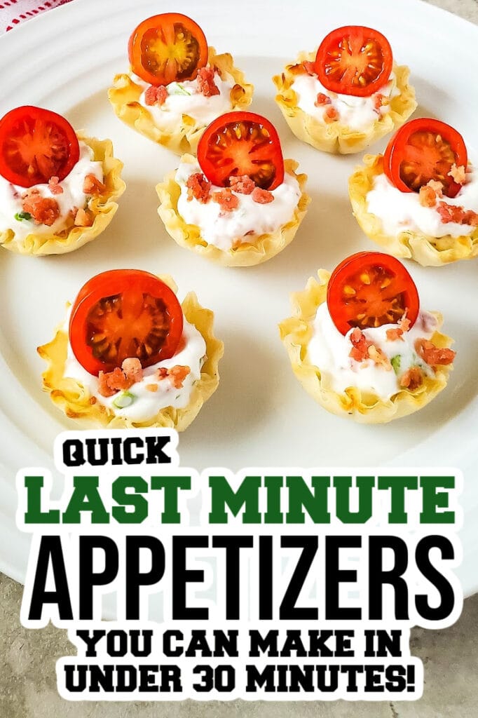 last minute appetizers - BLT Phyllo Party Bites