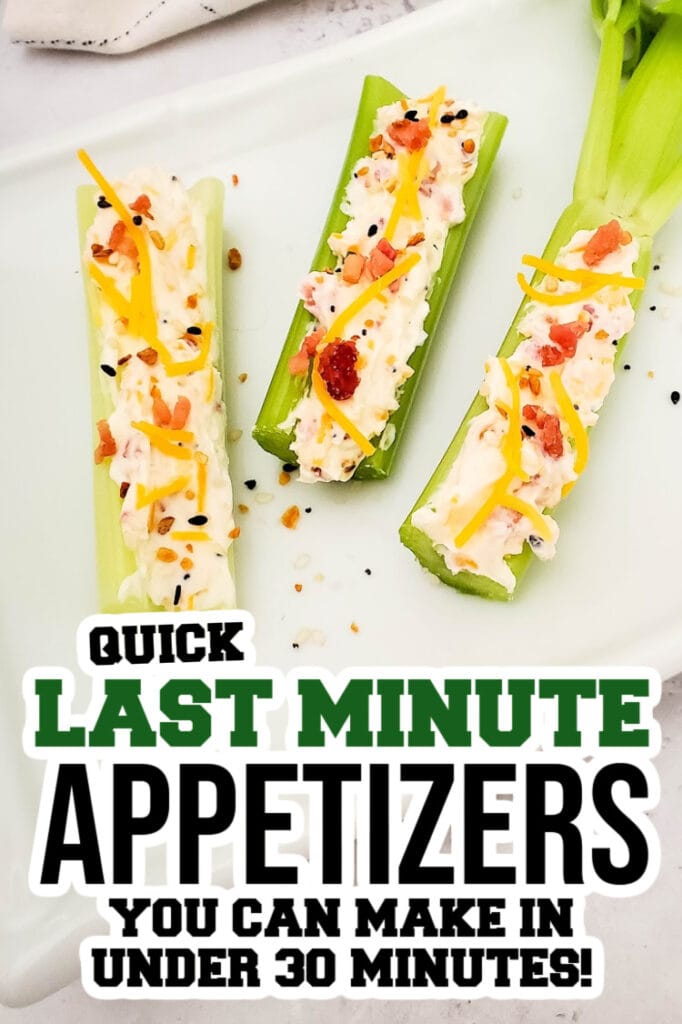 last minute appetizers - Bacon and Cheese Stuffed Celery