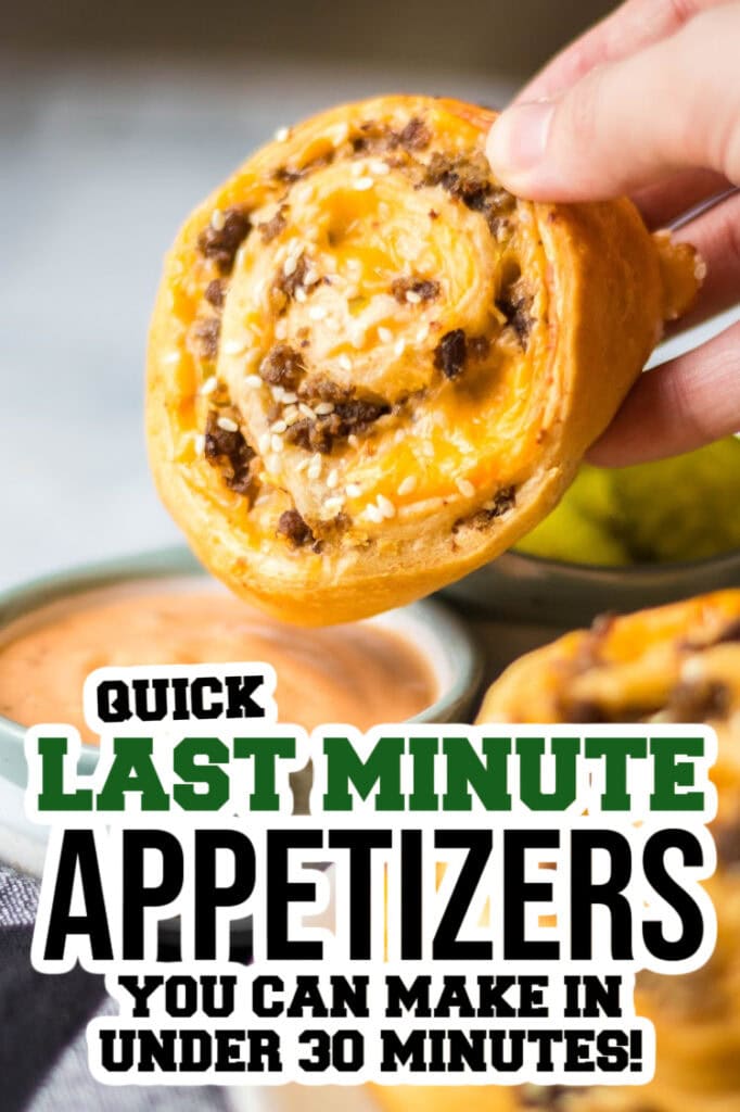 last minute appetizers - Big Mac Pinwheels