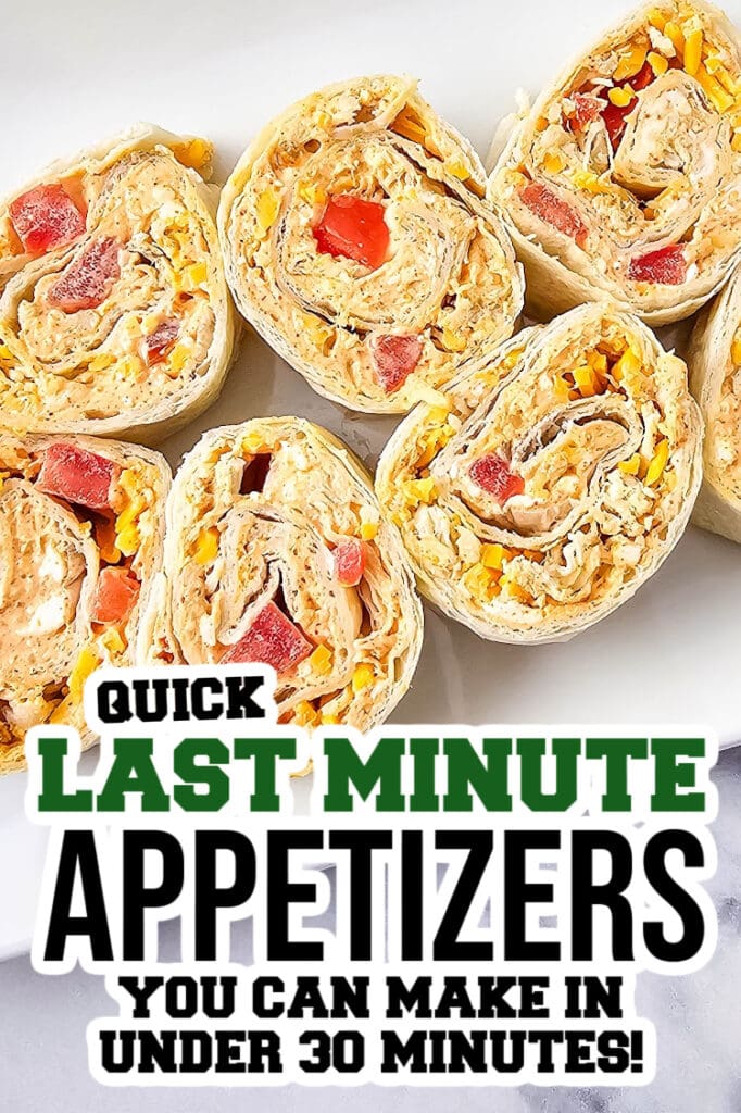last minute appetizers -Chicken Taco Pinwheels