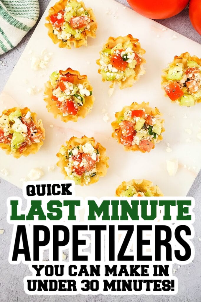 last minute appetizers - Mediterranean Feta Bites