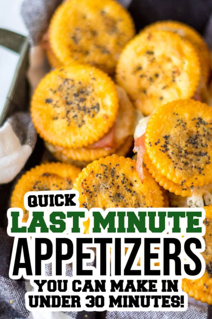 last minute appetizers - Ritz Ham Sandwiches