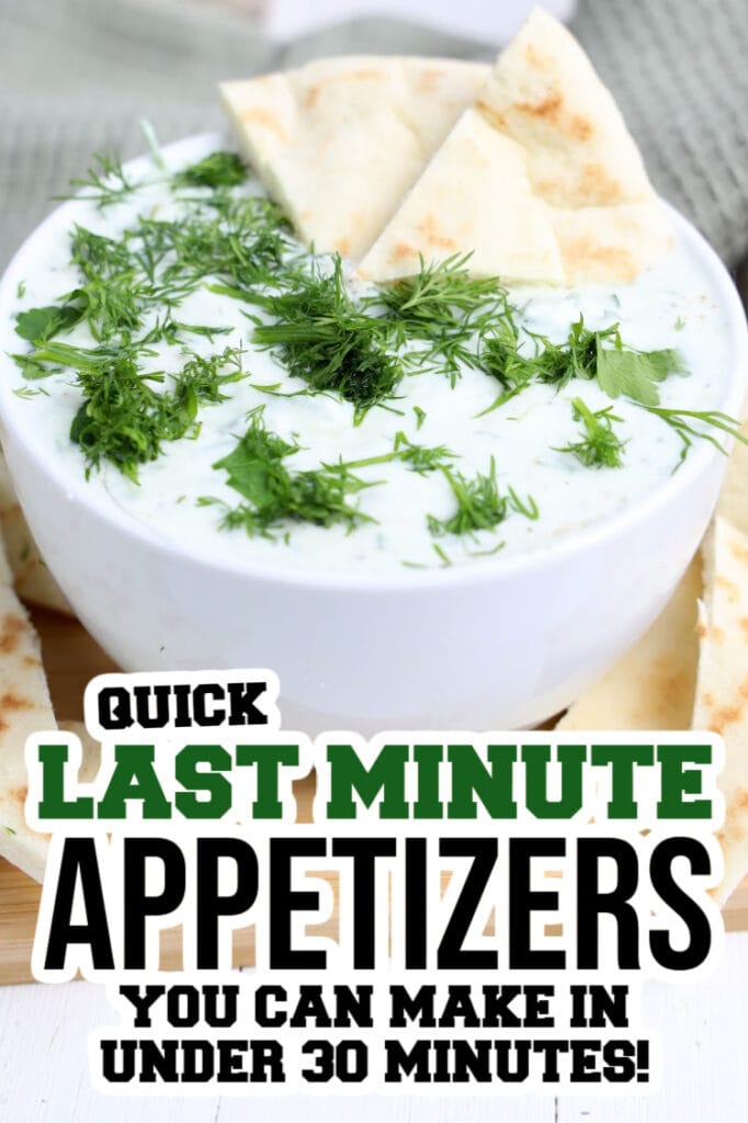 last minute appetizers -Tzatziki Dip
