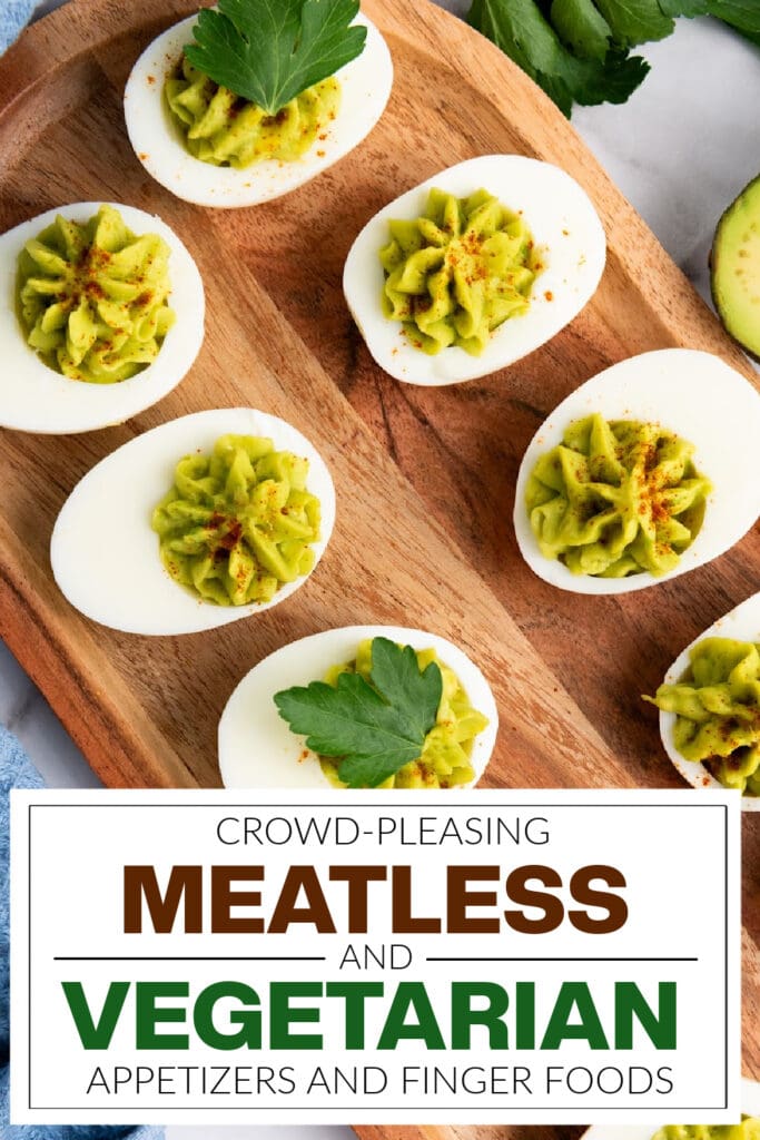 meatless and vegetarian appetizers - Avocado Deviled Eggs