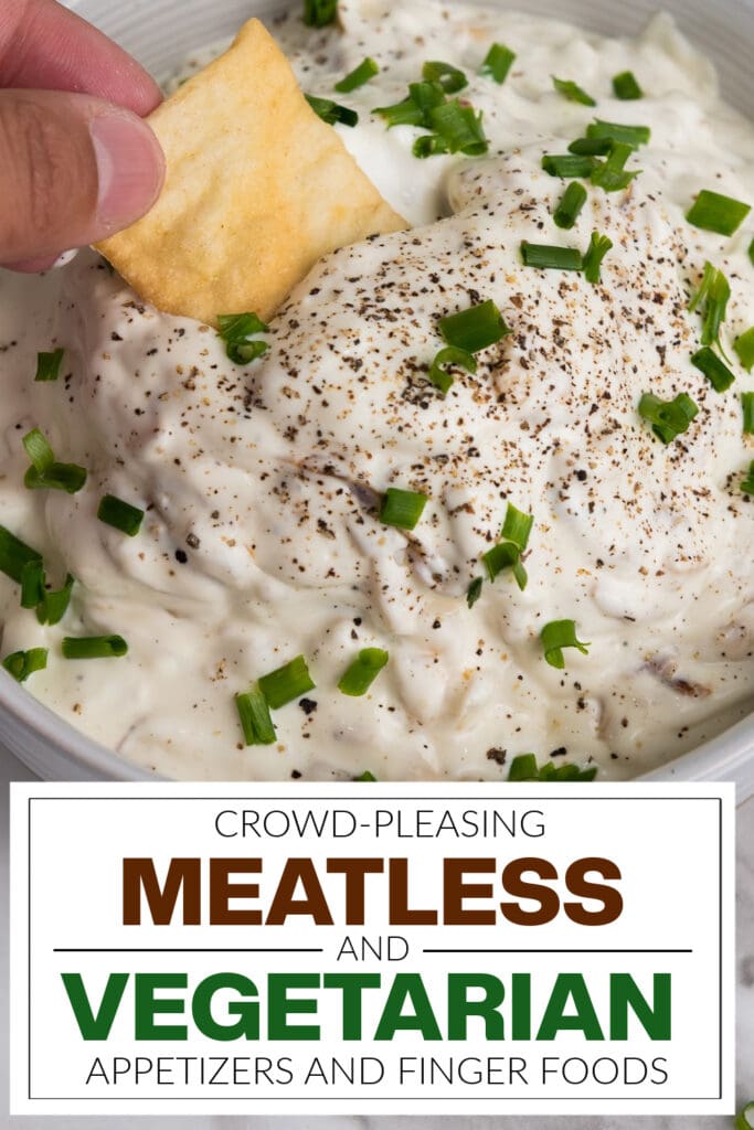 meatless and vegetarian appetizers - Caramelized Onion Dip copy
