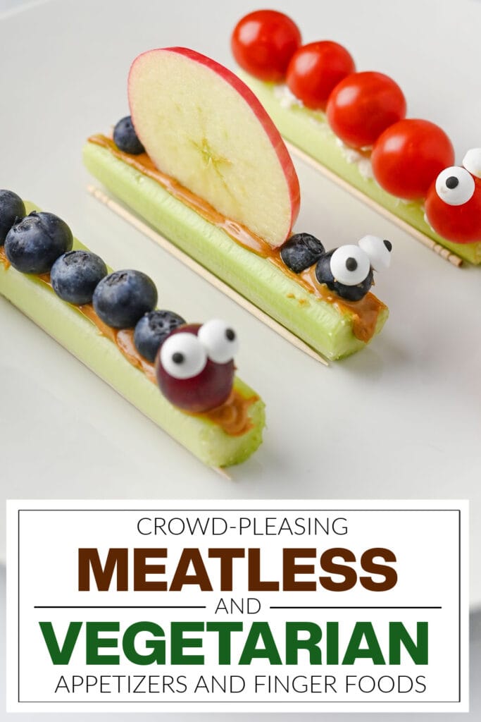 meatless and vegetarian appetizers - Celery Bug Snacks