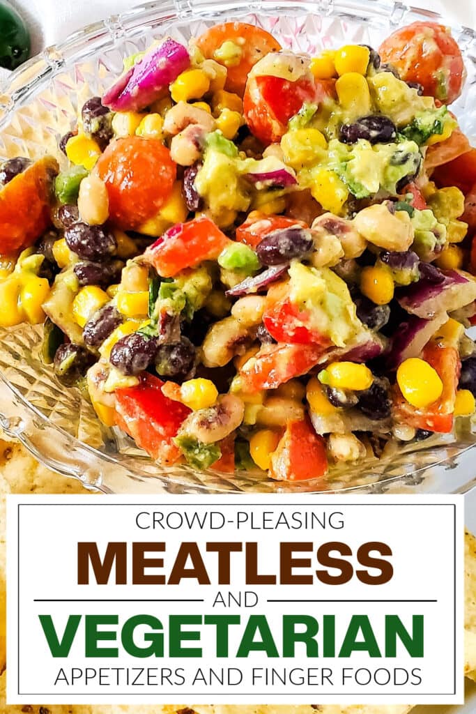 meatless and vegetarian appetizers - Cowboy Caviar Dip