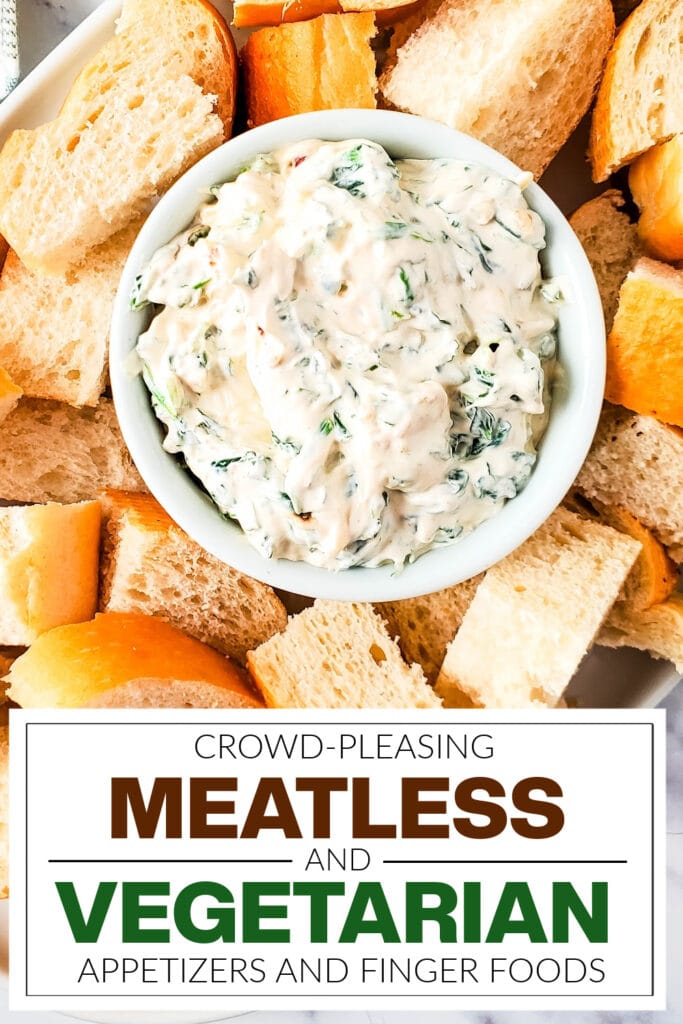 meatless and vegetarian appetizers - Creamy Spinach Dip