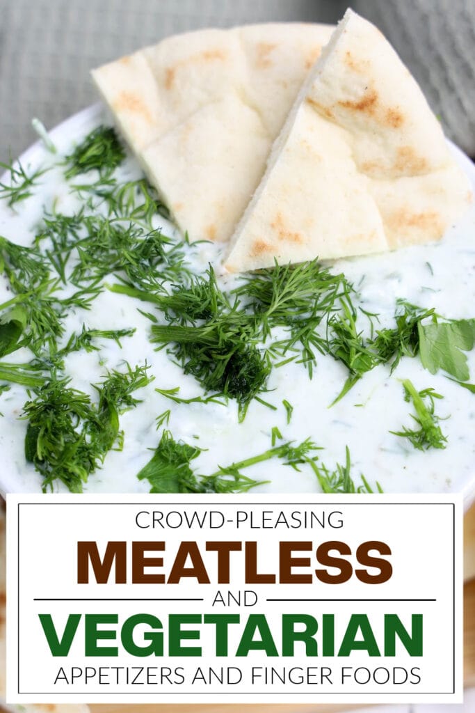 meatless and vegetarian appetizers - Creamy Tzatziki Dip