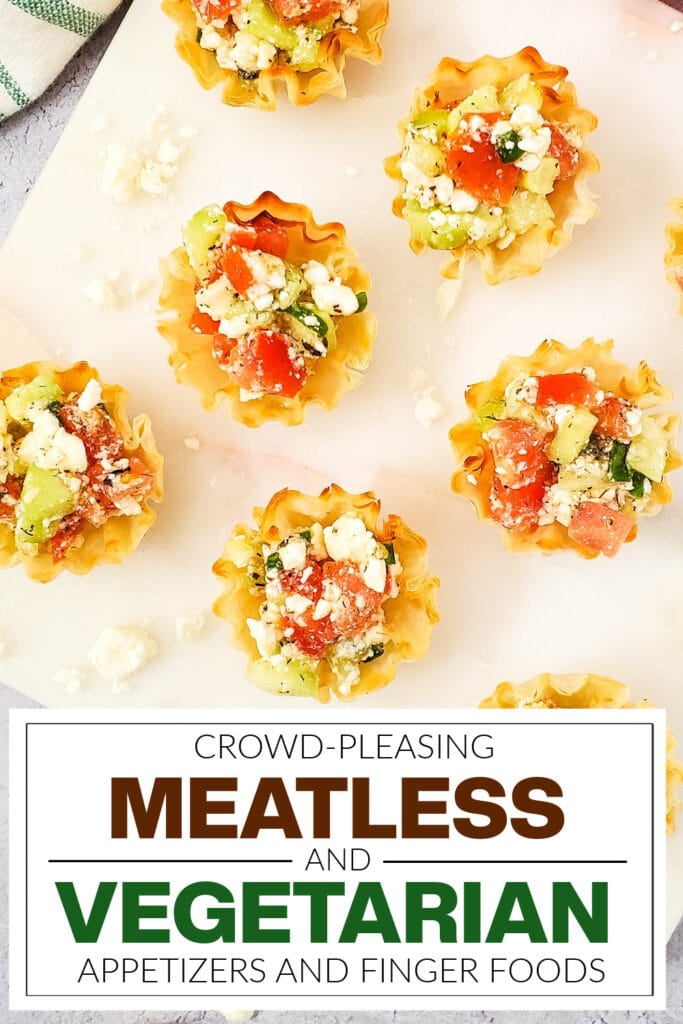 meatless and vegetarian appetizers - Mediterranean Feta Bites