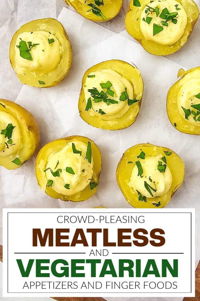 meatless and vegetarian appetizers - Mini Deviled Potatoes